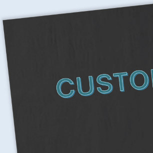 Papier Mousseline Lettres éditées modifiables avec ombre portée