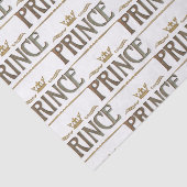 Papier Mousseline Lettres PRINCE - Élégante Couronne royale riche (Détail)