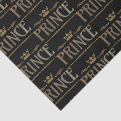 Papier Mousseline Lettres PRINCE - Élégante Couronne royale riche (Détail)