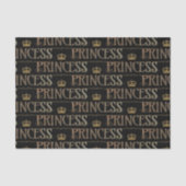 Papier Mousseline Lettres PRINCESS - Elégant Rich Royal (Recto)