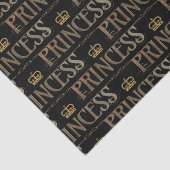 Papier Mousseline Lettres PRINCESS - Elégant Rich Royal (Détail)
