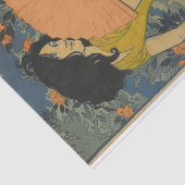 Papier Mousseline L'Eventail (Le ventilateur) par Eugene Grasset (Détail)