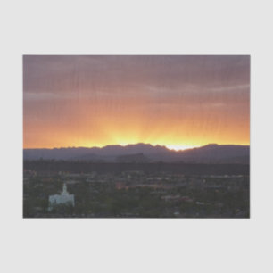 Papier Mousseline Lever de soleil sur le paysage de St. George Utah