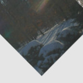 Papier Mousseline Lever du soleil à travers Icicles hiver Photograph (Détail)