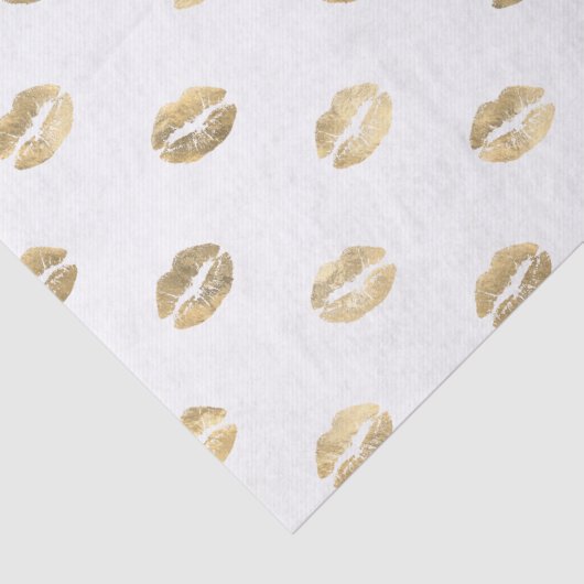 Papier Mousseline Lèvres à huile d'or (Détail)