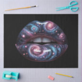 Papier Mousseline Lèvres cosmiques Pop Art Surréalisme Document de d (Artisanat)