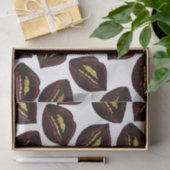 Papier Mousseline Lèvres noires rouges et dents scintillantes de (Cadeau)