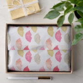 Papier Mousseline Lèvres roses rouges d'aquarelle d'or (Cadeau)