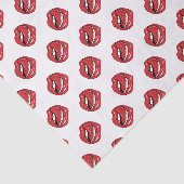 Papier Mousseline Lèvres Rouges Drôles (Détail)