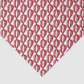 Papier Mousseline Lèvres Rouges Drôles (Détail)