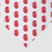 Papier Mousseline Lèvres Rouges Drôles (Détail)
