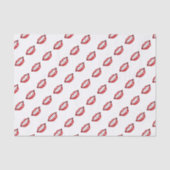 Papier Mousseline Lèvres Rouges Drôles  (Recto)