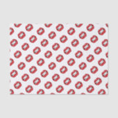 Papier Mousseline Lèvres Rouges Drôles (Recto)
