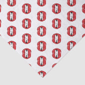 Papier Mousseline Lèvres Rouges Drôles (Détail)