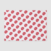 Papier Mousseline Lèvres Rouges Drôles (Recto)