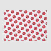 Papier Mousseline Lèvres Rouges Drôles  (Recto)