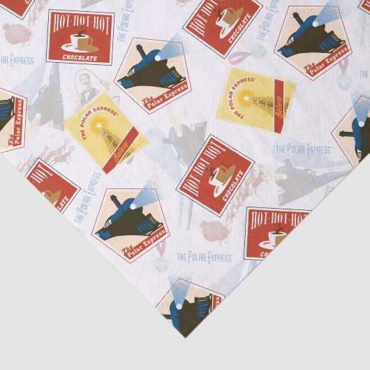 Papier Mousseline L'Express polaire | Motif d'autocollant rétro (Détail)