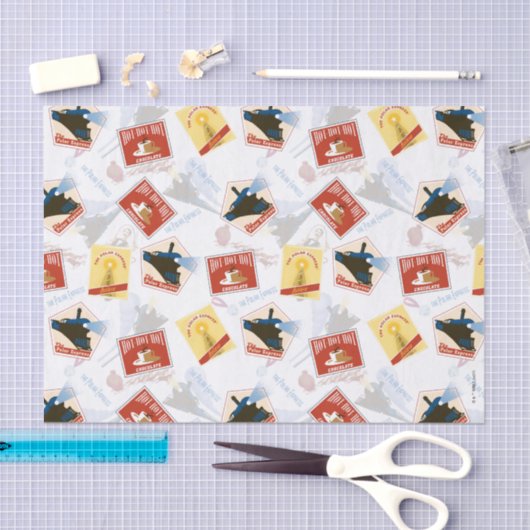 Papier Mousseline L'Express polaire | Motif d'autocollant rétro (Artisanat)