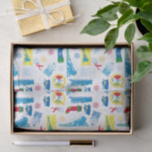 Papier Mousseline L'Express polaire | Motif d'icône de Noël (Cadeau)