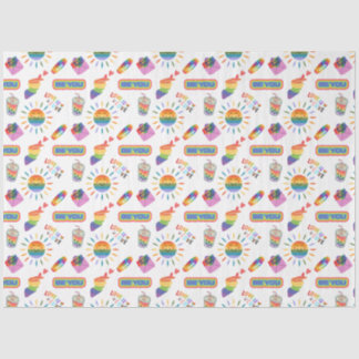 Papier Mousseline LGBTQ+ Fierté L'amour est l'amour envelopper le pa