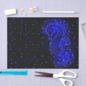 Papier Mousseline l'hippocampe nage dans les lumières (Artisanat)