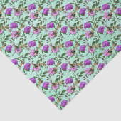 Papier Mousseline libellule florale violette (Détail)