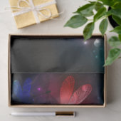 Papier Mousseline libellule rouge brillante (Cadeau)