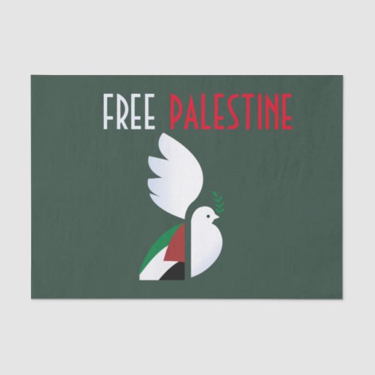 Papier Mousseline Libérer la Palestine (Recto)