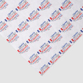 Papier Mousseline Liberté, Égalité, Fraternité - drapeau français de (Détail)