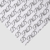 Papier Mousseline Licence White Black Graduation Celebration (Détail)