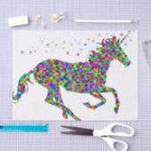 Papier Mousseline Licorne de mosaïque (Artisanat)