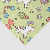 Papier Mousseline Licorne magique mignonne (Détail)