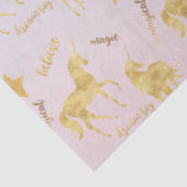 Papier Mousseline Licorne magique Ombre d'or (Détail)