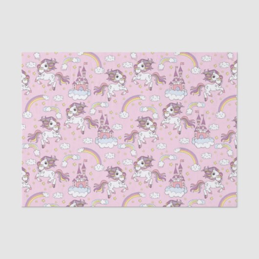 Papier Mousseline Licornes Danseuses (Recto)