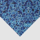 Papier Mousseline Lierre Bleu givré  (Détail)