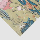 Papier Mousseline Lièvre de jardin lunaire (Détail)