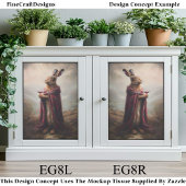 Papier Mousseline Lièvre des hautes terres, Tartan rouge Cloak EG8R