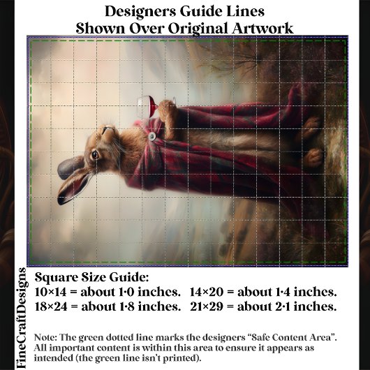 Papier Mousseline Lièvre des hautes terres, Tartan rouge Cloak EG8R