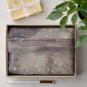 Papier Mousseline Lièvre d'hiver du bois (Cadeau)