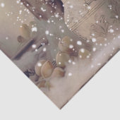 Papier Mousseline Lièvre d'hiver du bois (Détail)