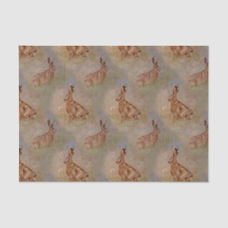 Papier Mousseline Lièvres, été de pissenlits de rabbitss