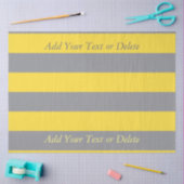 Papier Mousseline Light Yellow and Soft Gray Customize (Artisanat)