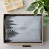 Papier Mousseline Ligne d'arbre rustique silhouette (Cadeau)