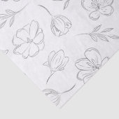 Papier Mousseline Ligne Fleur de Minuit (Détail)