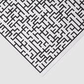 Papier Mousseline Ligne géante noire labyrinthe (Détail)