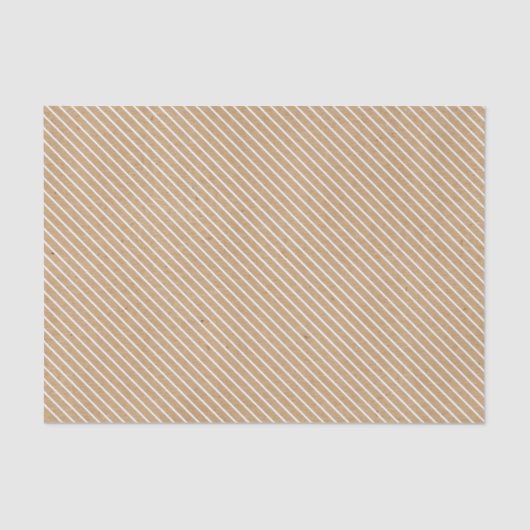 Papier Mousseline Lignes blanches simples sur Faux Rustique Brown Kr (Recto)