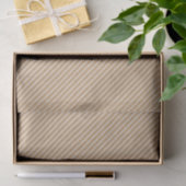 Papier Mousseline Lignes blanches simples sur Faux Rustique Brown Kr (Cadeau)