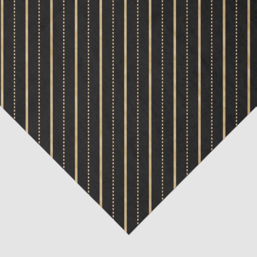 Papier Mousseline Lignes Et Points D'Or (Détail)