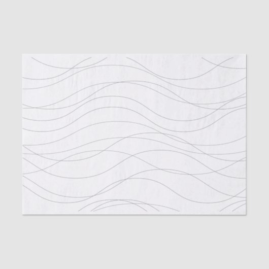 Papier Mousseline Lignes graphiques ondulées modernes, simples, chic (Recto)