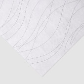 Papier Mousseline Lignes graphiques ondulées modernes, simples, chic (Détail)